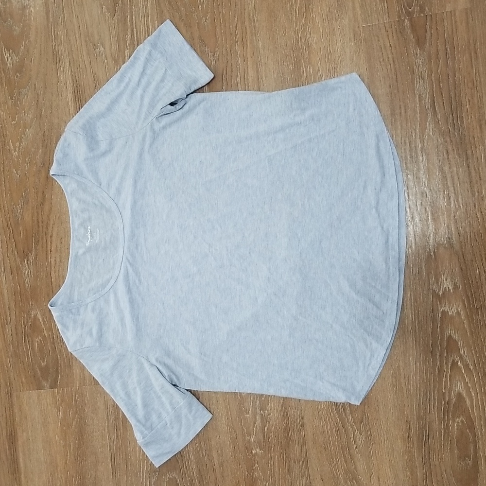 (XL) Signature Suzy Shier Heathered Classic Minimalist Top Pastel Lightweight